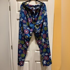 Marvel Comics Avenger : Blue and Multicolor Fun Pajama Men Pants size 2XL